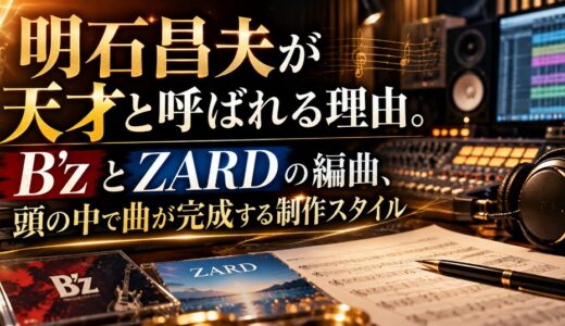 明石昌夫が天才と呼ばれる理由。B’zとZARDの編曲、頭の中で曲が完成する制作スタイル