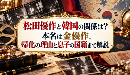 松田優作と韓国の関係は？本名は金優作、帰化の理由と息子の国籍まで解説